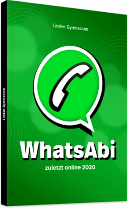 Abibuch-Cover zum Motto WhatsAbi