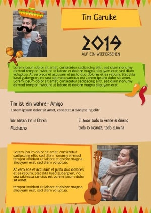 Mit abibuch-designer erstellte Profilseite zum Motto Abios Amigos Mit abibuch-designer erstellte Profilseite zum Motto Abios Amigos