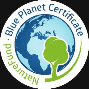 Logo Naturefund e.V. Blue Planet Zertifikat