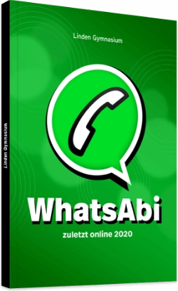 Abibuch-Cover zum Motto WhatsAbi Abibuch-Cover zum Motto WhatsAbi