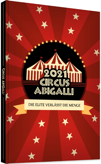 Abibuch mit Hardcover im Design Circus Abigalli Abibuch als A4 Hardcover im Design Circus Abigalli