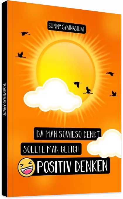 Abibuch als A5 Softcover im Design Positiv Denken